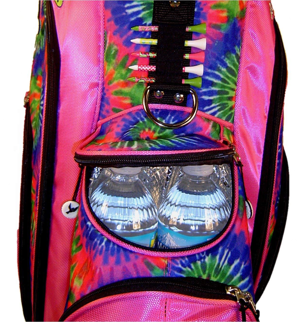 Birdie Babe Ladies Pink Tie Dye Hybrid Golf Stand Bags