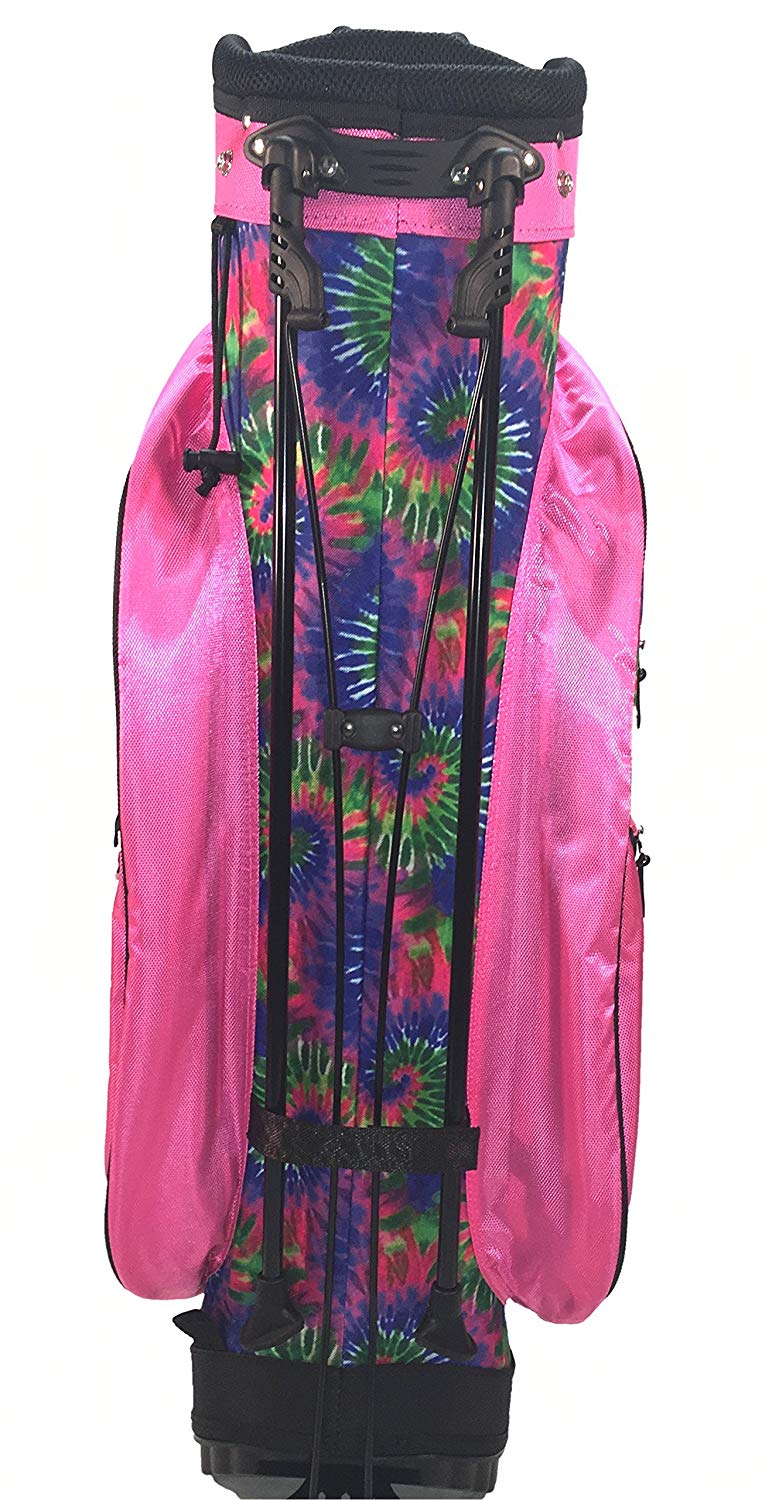Birdie Babe Ladies Pink Tie Dye Hybrid Golf Stand Bags