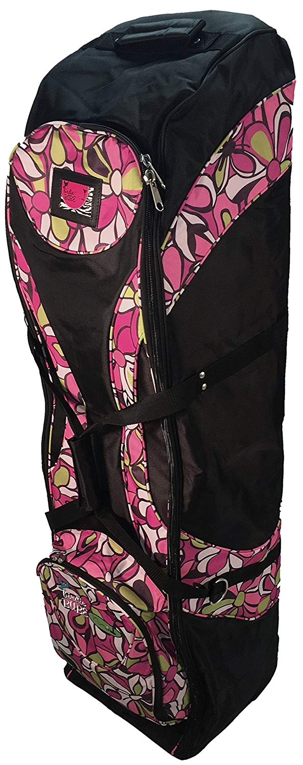 Birdie Babe Womens Pink Flowered Golf Club Travel Bag Covers